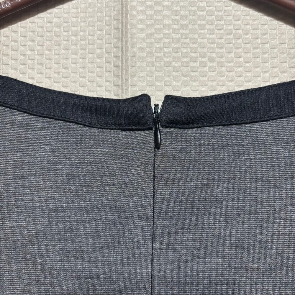 Long Tall Sally LTS Women's Gray Knit Dress Size M Zipper Pockets 3/4 Sleeve - Picture 11 of 11